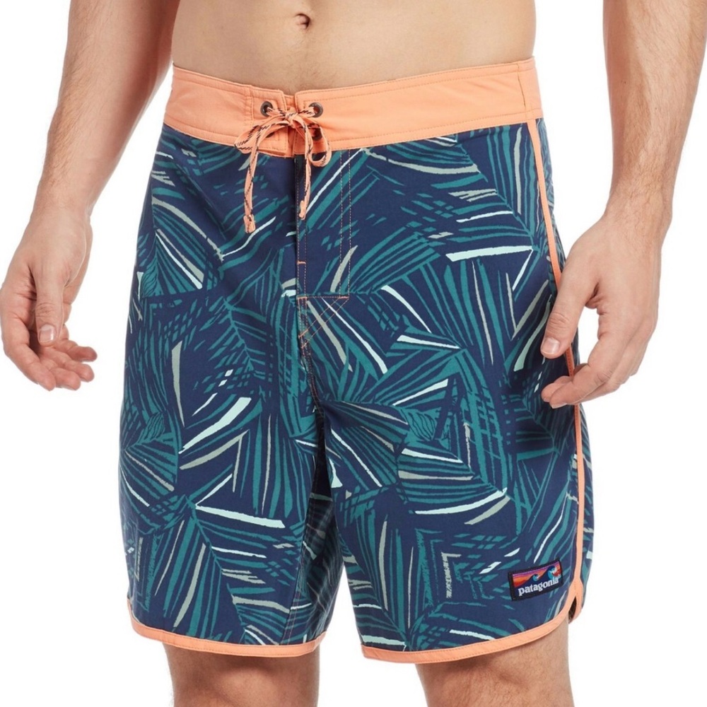 Patagonia Scallop Hem Wavefarer Board Shorts Sz 38 Mens